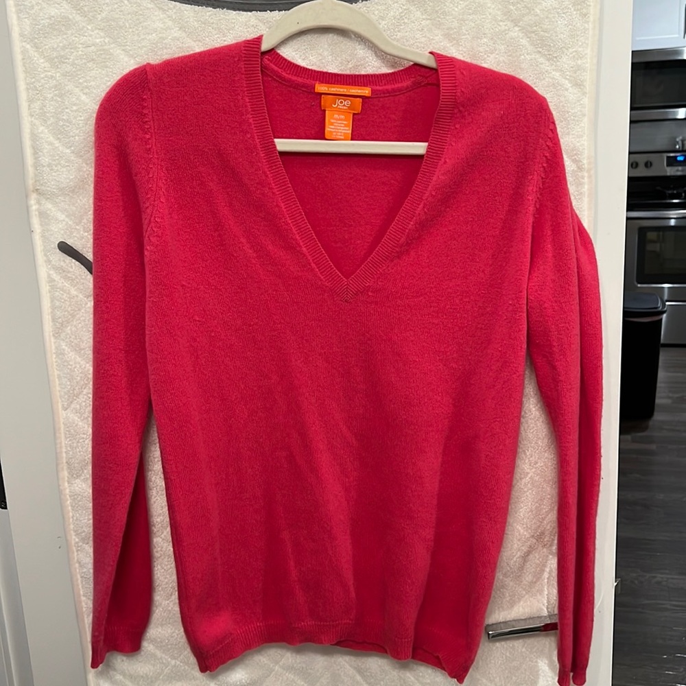 Joe Fresh 100% cashmere v neck sweater